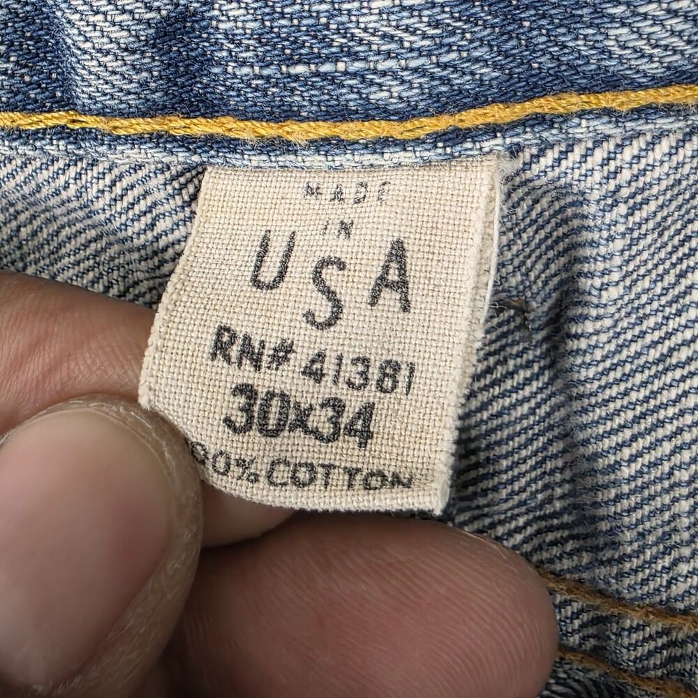 Double RL RRL Jeans Women's 30x34 Blue Japan Woven Selvedge Denim - Picture 7 of 13